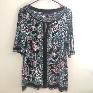 INC International Concepts Beautiful Design Blouse